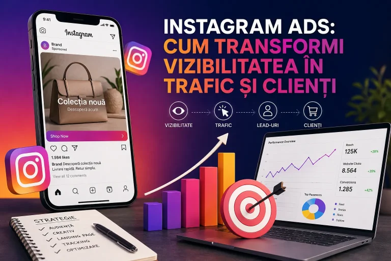 Instagram Ads: cum transformi vizibilitatea în trafic și clienți Instagram Ads