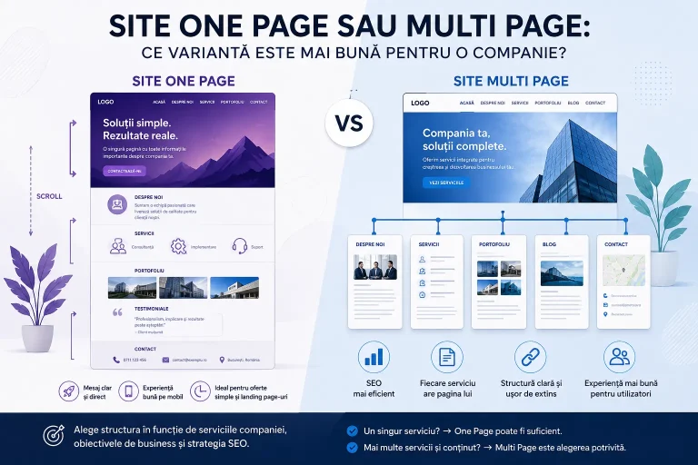 Site One Page sau Multi Page