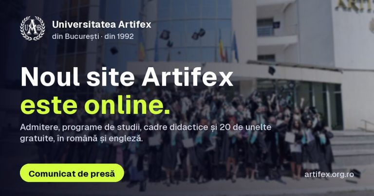 Universitatea ARTIFEX din București – noul website oficial este online